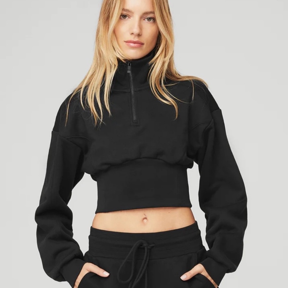 Alo Vixen fleece pullover Black XSmall